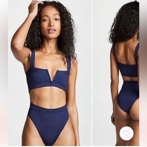 Navy Blue Women's Swim Set